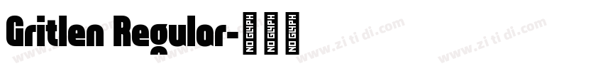 Gritlen Regular字体转换